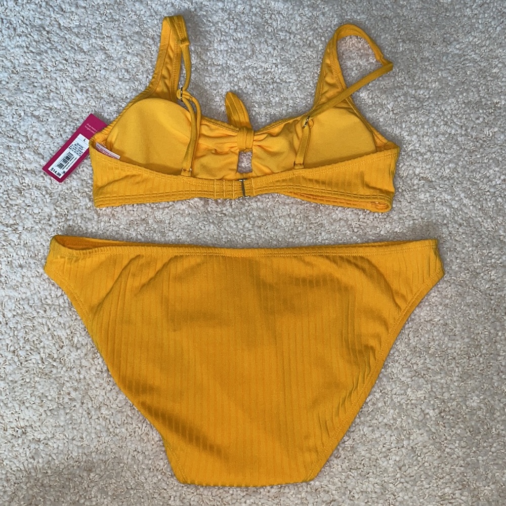 Target Yellow Ribbed Bikini - Picture 3 of 5
